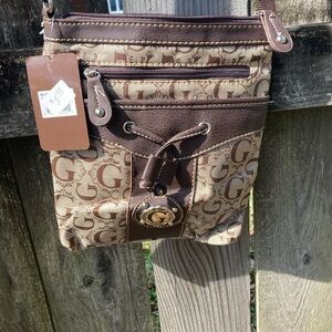 Brown Monogram Crossbody Bag